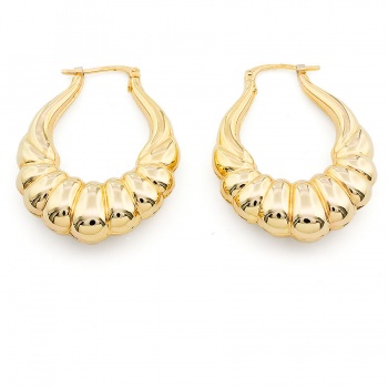 9ct gold Hoop Ear-rings